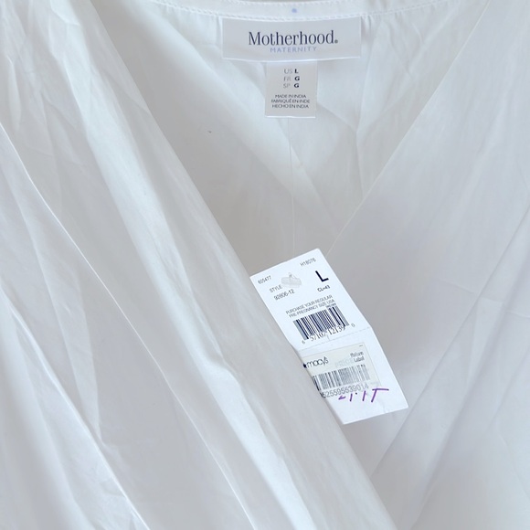 Motherhood Maternity white tunic L - Picture 2 of 5